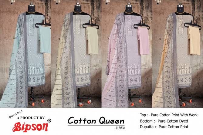 BIPSON COTTON QUEEN Latest Fancy Designer Casual Wear Pure Cotton Printed Dress Material Collection